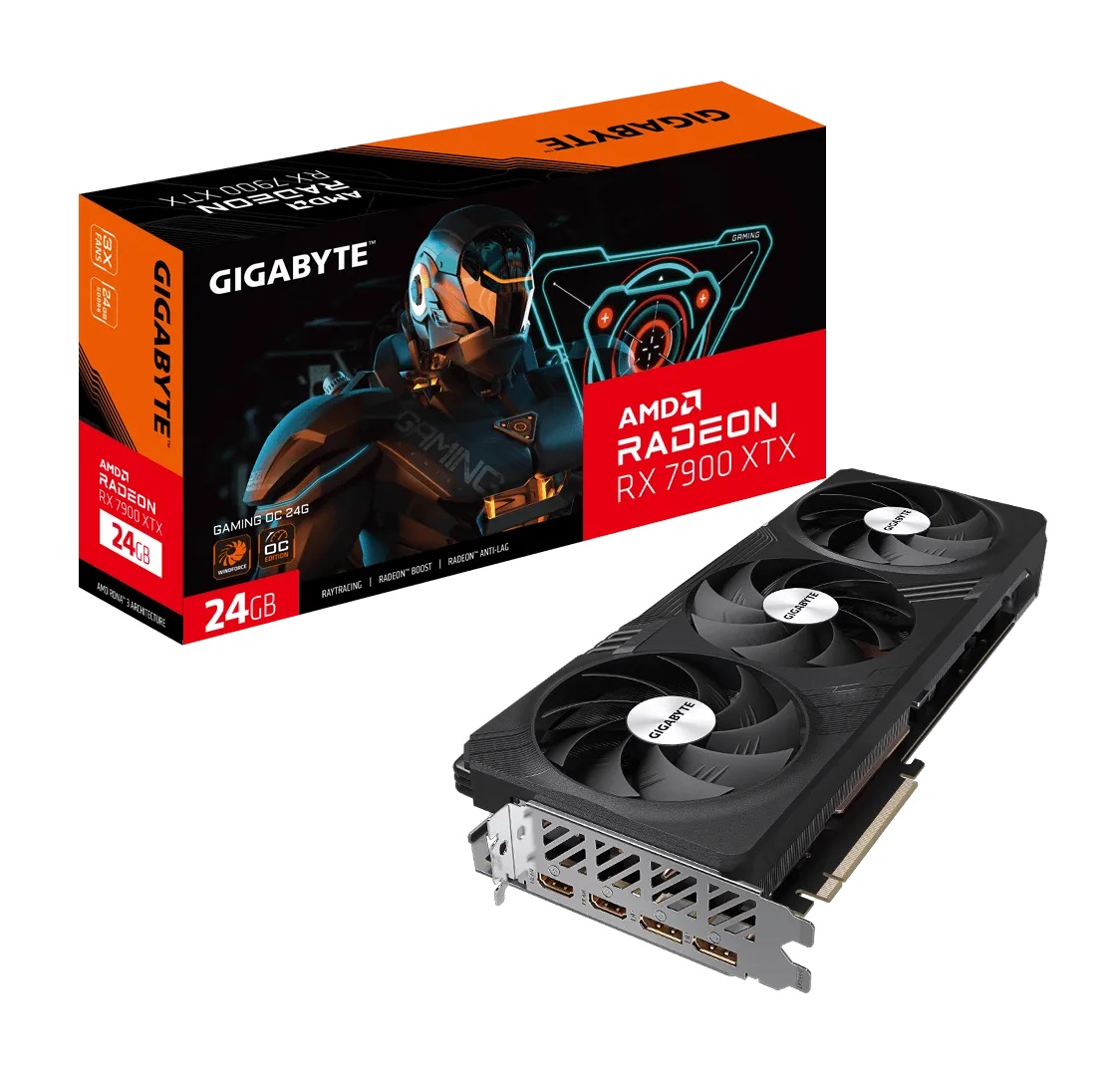  AMD Radeon RX 7900 XTX GAMING OC 24G<br>Boost Clock: 2525 MHz, 2x HDMI/ 2x DP, Max Resolution: 7680X4320, 2x 8-Pin Connector, Recommended: 850W  